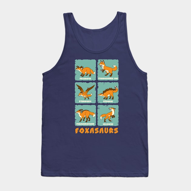 Foxasaurs Tank Top by GiveNoFox